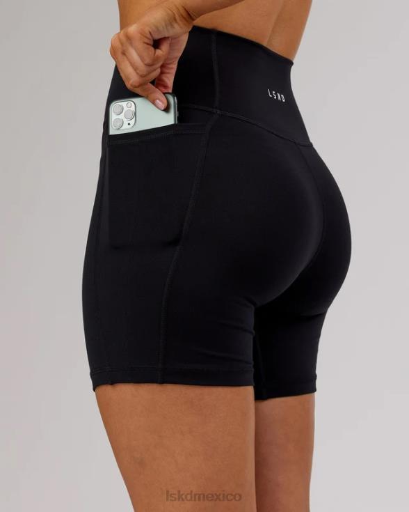 Fusion shorts midi - negro mujer LSKD VP42D541 vestir