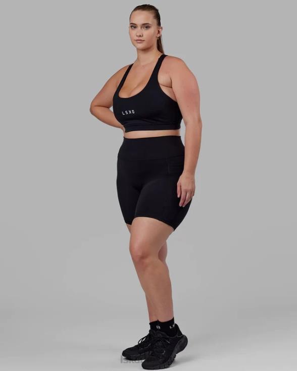 Fusion shorts midi - negro mujer LSKD VP42D541 vestir