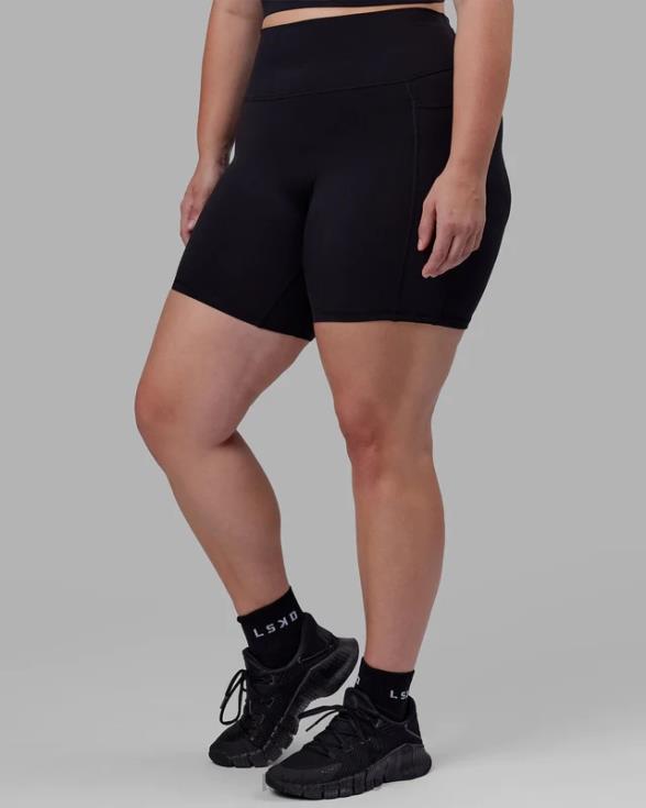 Fusion shorts midi - negro mujer LSKD VP42D541 vestir