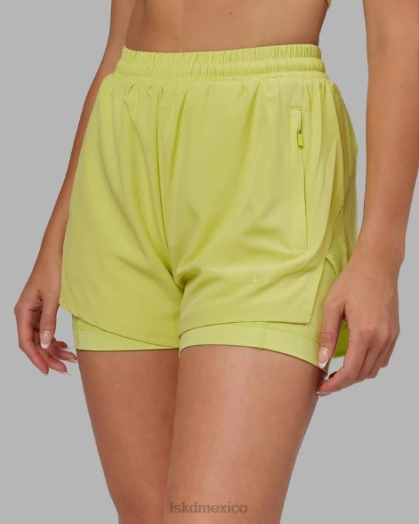 Pantalón corto Challenger - verde cítrico mujer LSKD VP42D788 vestir