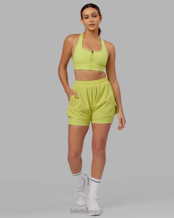 Pantalón corto Challenger - verde cítrico mujer LSKD VP42D788 vestir