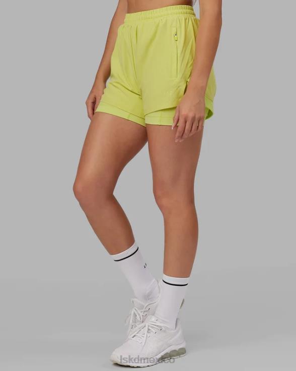 Pantalón corto Challenger - verde cítrico mujer LSKD VP42D788 vestir