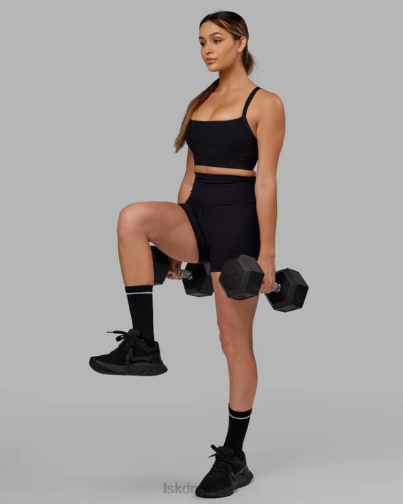 Pantalón corto Strike de canalé x-length - negro mujer LSKD VP42D688 vestir