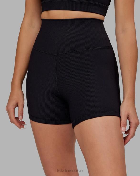 Pantalón corto Strike de canalé x-length - negro mujer LSKD VP42D688 vestir