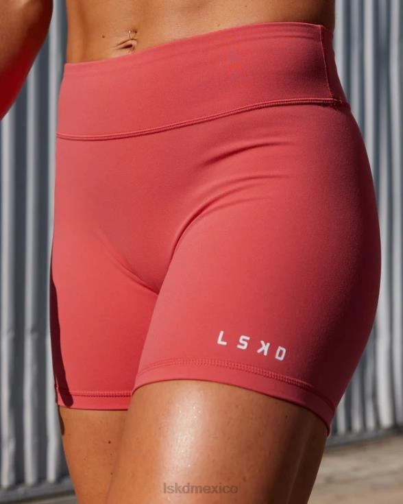 Pantalón corto de longitud media rxd - rojo mineral mujer LSKD VP42D528 vestir
