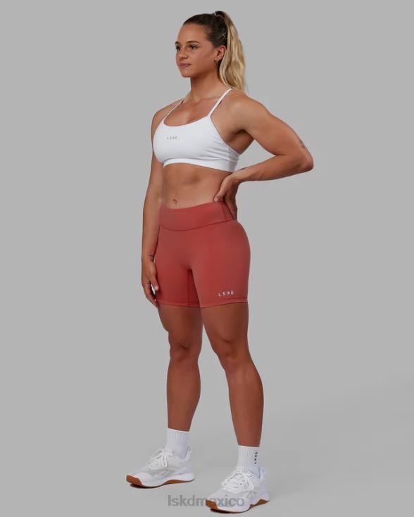 Pantalón corto de longitud media rxd - rojo mineral mujer LSKD VP42D528 vestir