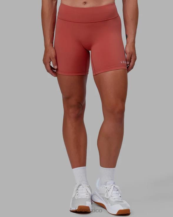 Pantalón corto de longitud media rxd - rojo mineral mujer LSKD VP42D528 vestir