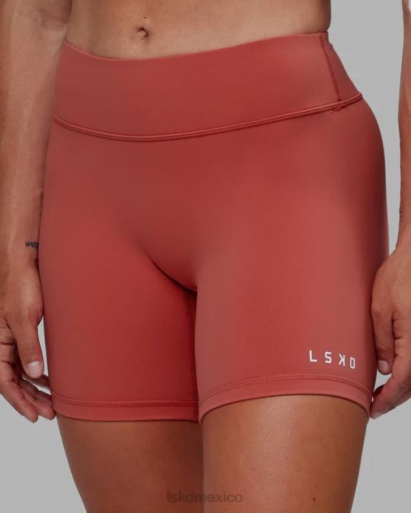 Pantalón corto de longitud media rxd - rojo mineral mujer LSKD VP42D528 vestir