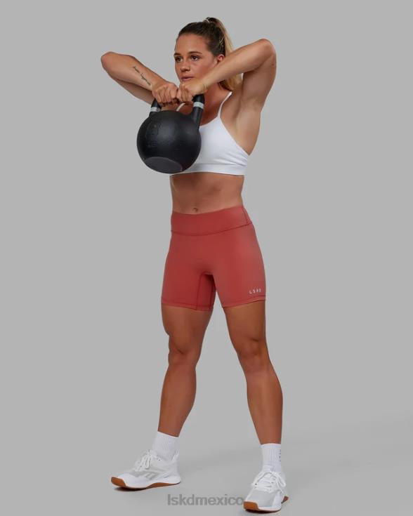 Pantalón corto de longitud media rxd - rojo mineral mujer LSKD VP42D528 vestir