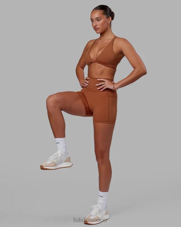 fusion x-length short - avellana mujer LSKD VP42D571 vestir