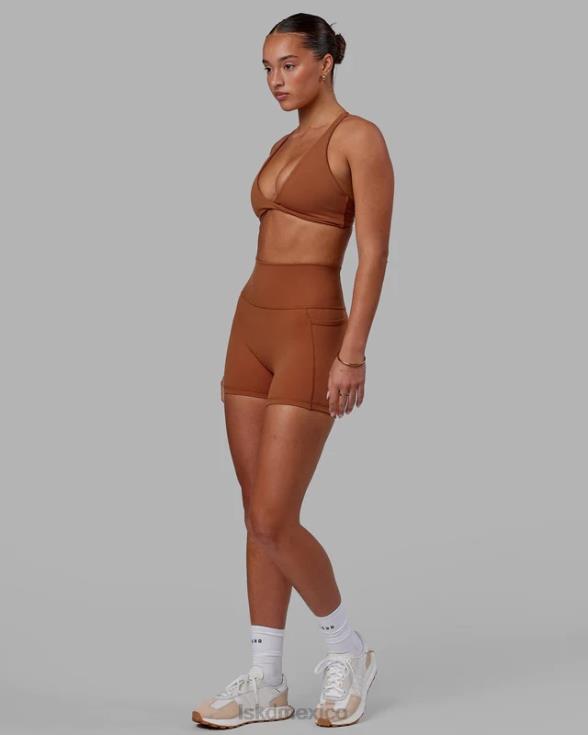 fusion x-length short - avellana mujer LSKD VP42D571 vestir