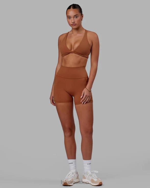 fusion x-length short - avellana mujer LSKD VP42D571 vestir