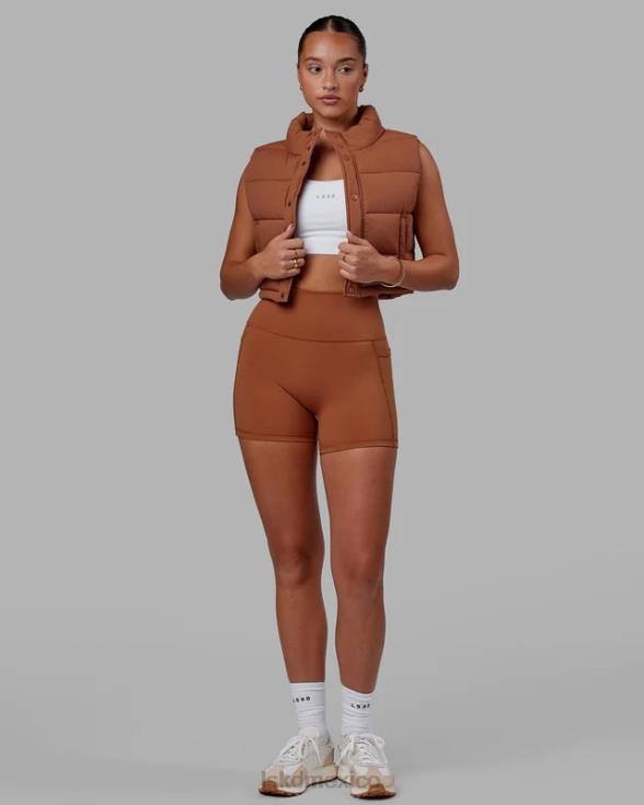 fusion x-length short - avellana mujer LSKD VP42D571 vestir