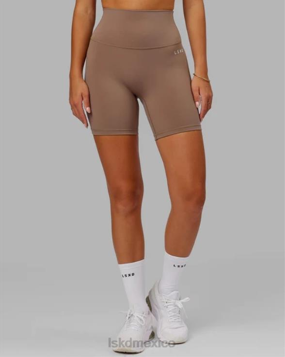 pantalón corto base 2.0 de largo medio - taupe profundo mujer LSKD VP42D653 vestir