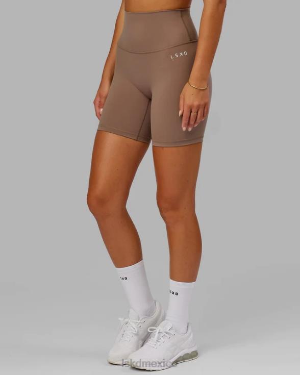 pantalón corto base 2.0 de largo medio - taupe profundo mujer LSKD VP42D653 vestir