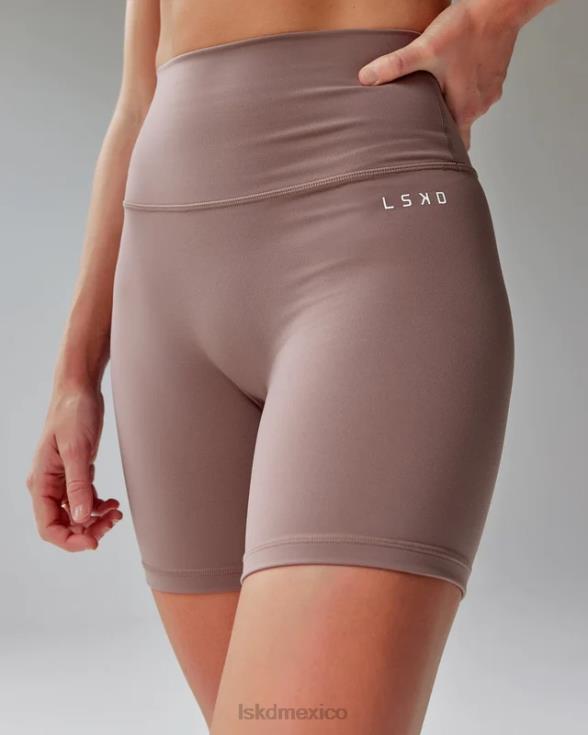 pantalón corto base 2.0 de largo medio - taupe profundo mujer LSKD VP42D653 vestir