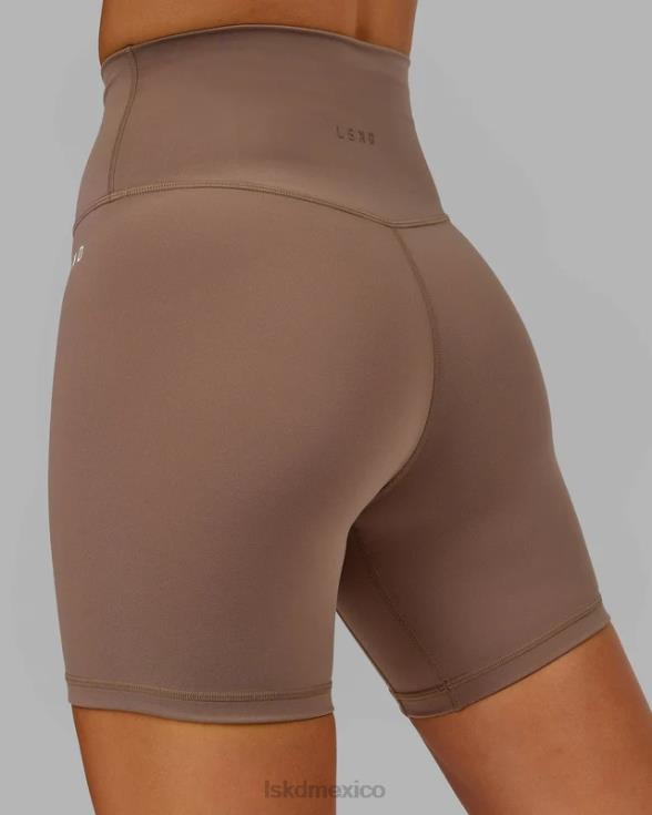pantalón corto base 2.0 de largo medio - taupe profundo mujer LSKD VP42D653 vestir