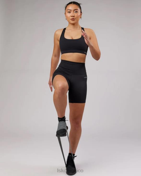 pantalón corto base de longitud media - negro mujer LSKD VP42D692 vestir