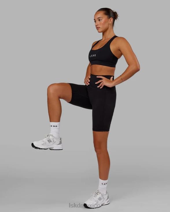 pantalón corto de bicicleta fusion - negro mujer LSKD VP42D577 vestir