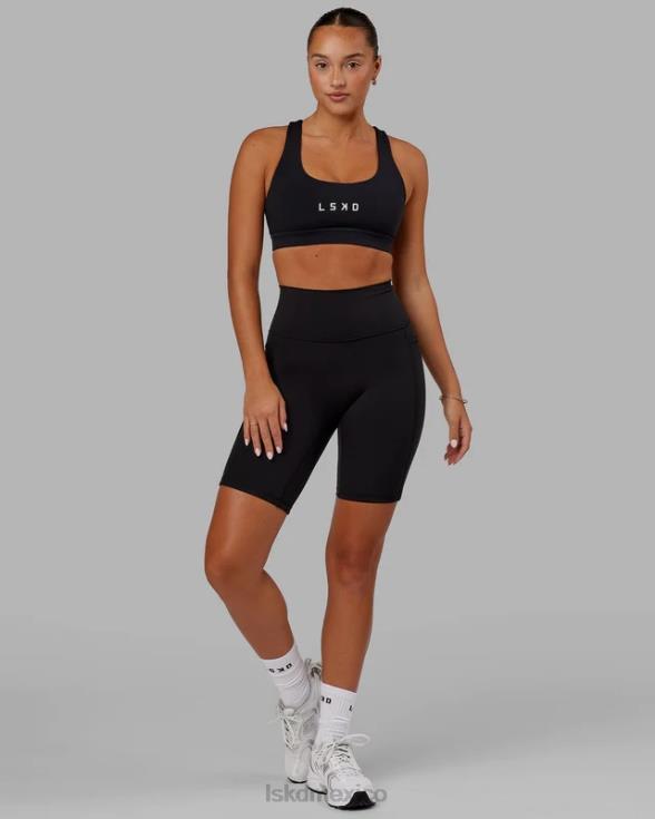 pantalón corto de bicicleta fusion - negro mujer LSKD VP42D577 vestir