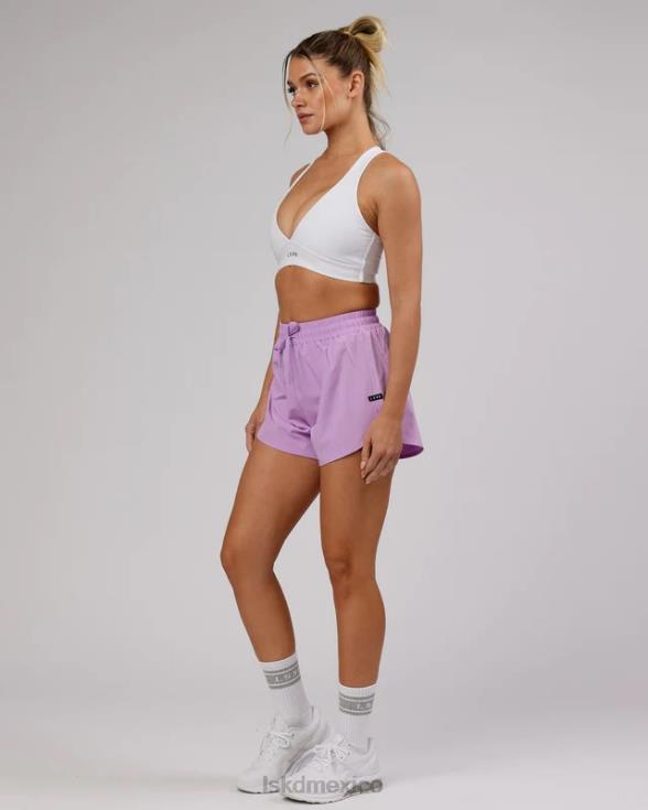 pantalón corto de entrenamiento funcional - lila mujer LSKD VP42D777 vestir