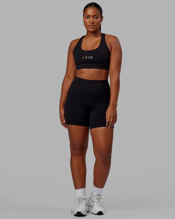 pantalón corto de longitud media rep - Pride-Black mujer LSKD VP42D590 vestir