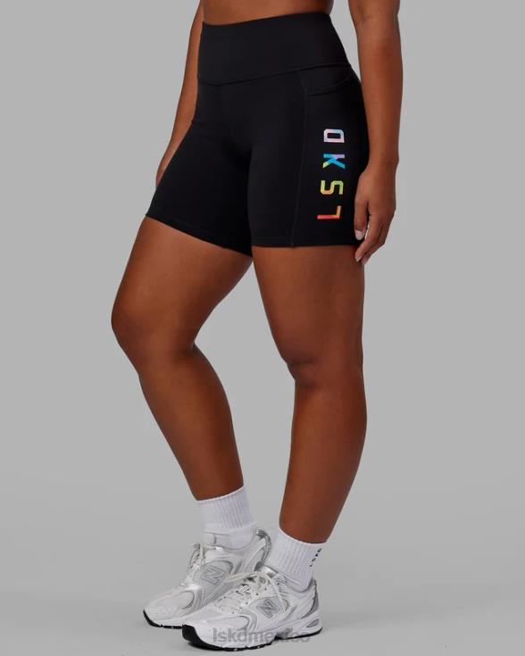pantalón corto de longitud media rep - Pride-Black mujer LSKD VP42D590 vestir