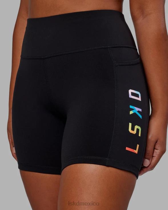 pantalón corto de longitud media rep - Pride-Black mujer LSKD VP42D590 vestir