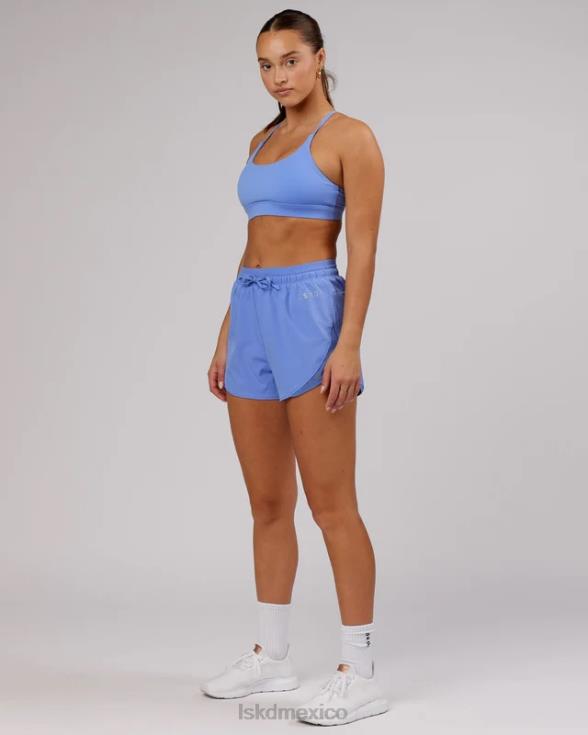 pantalón corto dinámico - azul aciano mujer LSKD VP42D793 vestir