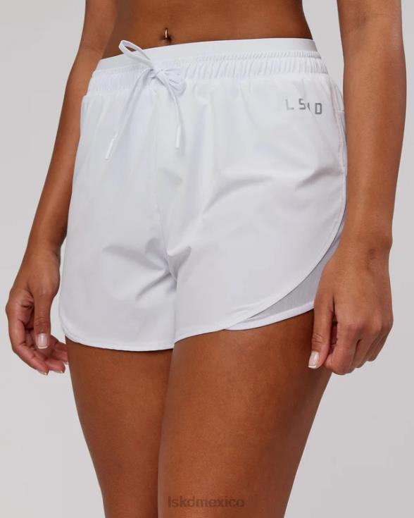 pantalón corto dinámico - blanco mujer LSKD VP42D791 vestir