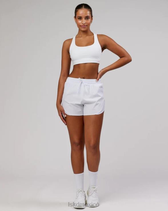 pantalón corto dinámico - blanco mujer LSKD VP42D791 vestir