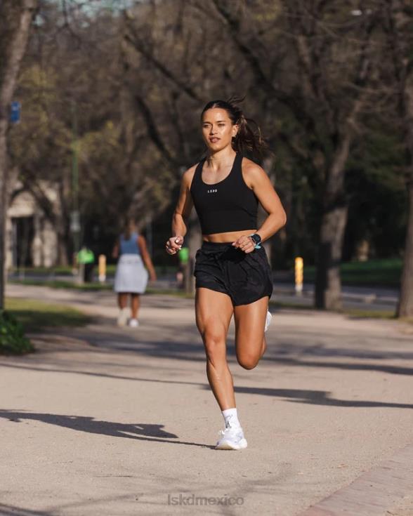 pantalón corto dinámico - camuflaje negro mujer LSKD VP42D776 vestir