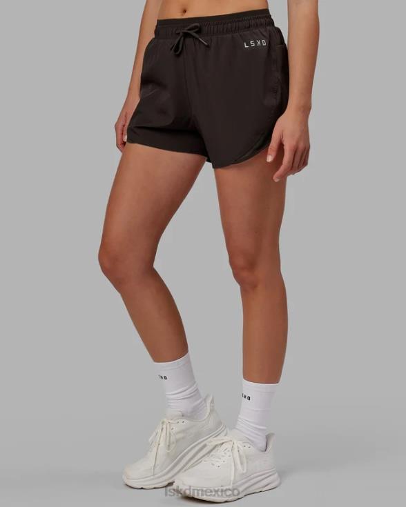 pantalón corto dinámico - nogal oscuro mujer LSKD VP42D772 vestir