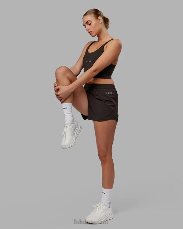 pantalón corto dinámico - nogal oscuro mujer LSKD VP42D772 vestir