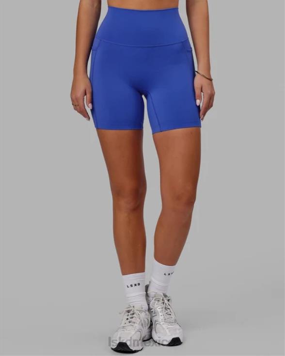 pantalón corto elixir de longitud media con bolsillos - power cobalt mujer LSKD VP42D576 vestir