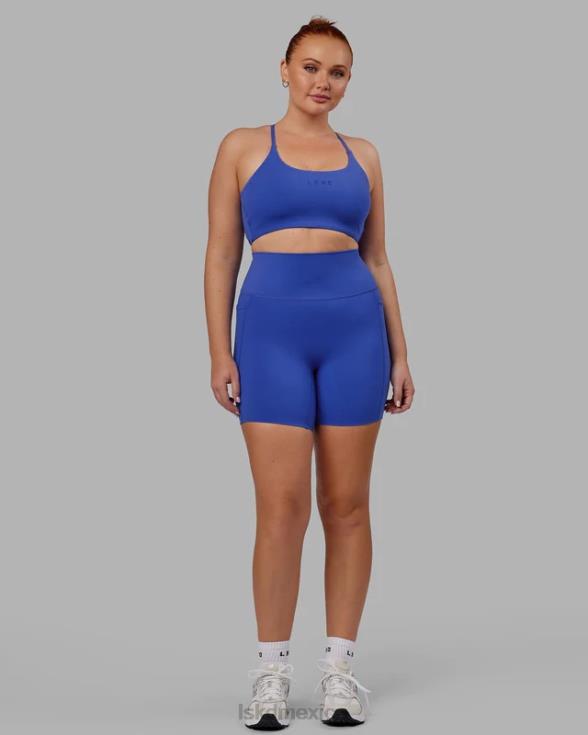 pantalón corto elixir de longitud media con bolsillos - power cobalt mujer LSKD VP42D576 vestir