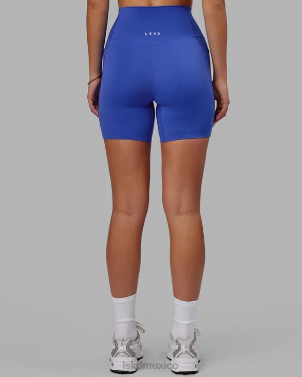 pantalón corto elixir de longitud media con bolsillos - power cobalt mujer LSKD VP42D576 vestir