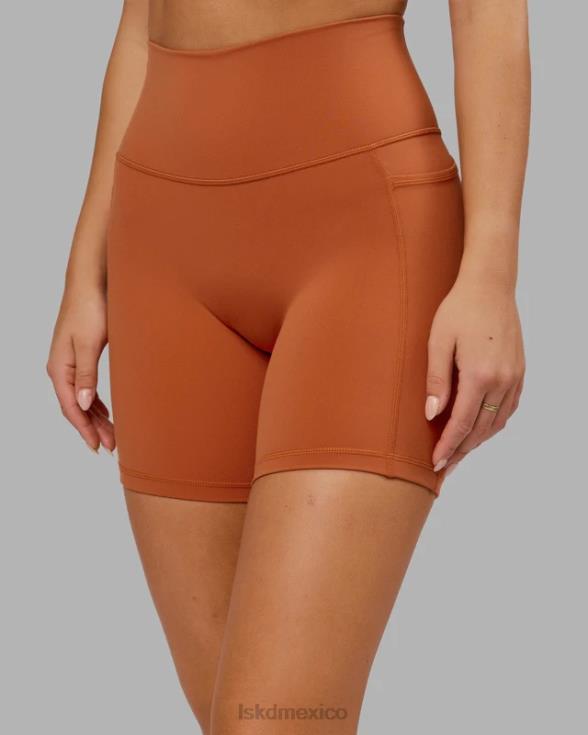 pantalón corto fusionado de largo medio - auburn mujer LSKD VP42D654 vestir