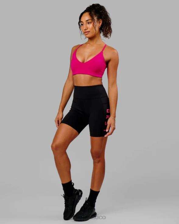 pantalón corto medio rep - black-boysenberry mujer LSKD VP42D587 vestir