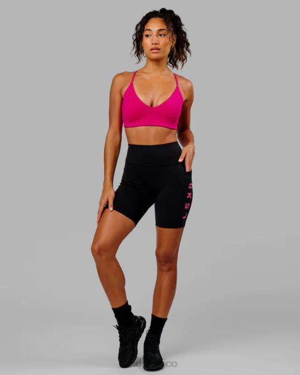 pantalón corto medio rep - black-boysenberry mujer LSKD VP42D587 vestir