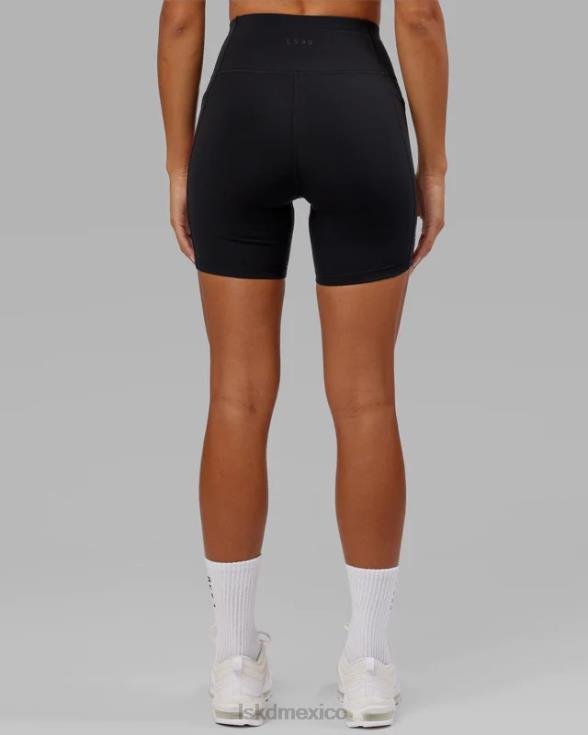 pantalón corto medio rep - black-flamingo mujer LSKD VP42D615 vestir