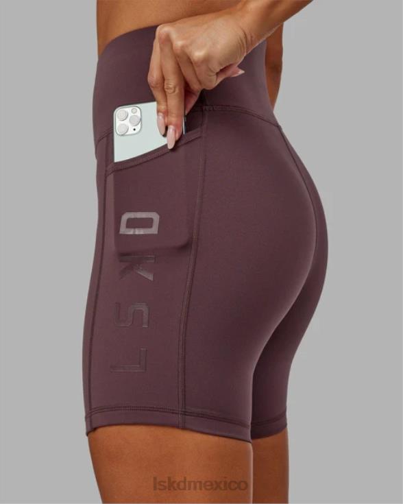 pantalón corto medio rep - ciruela mujer LSKD VP42D672 vestir