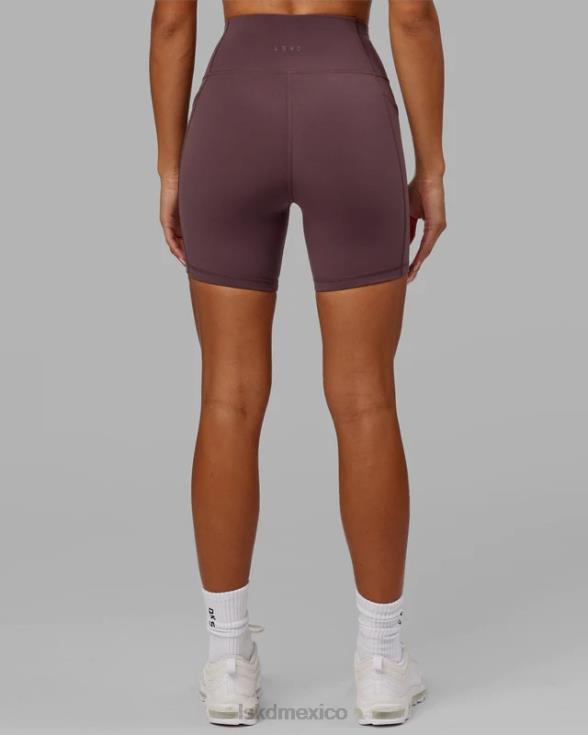 pantalón corto medio rep - ciruela mujer LSKD VP42D672 vestir