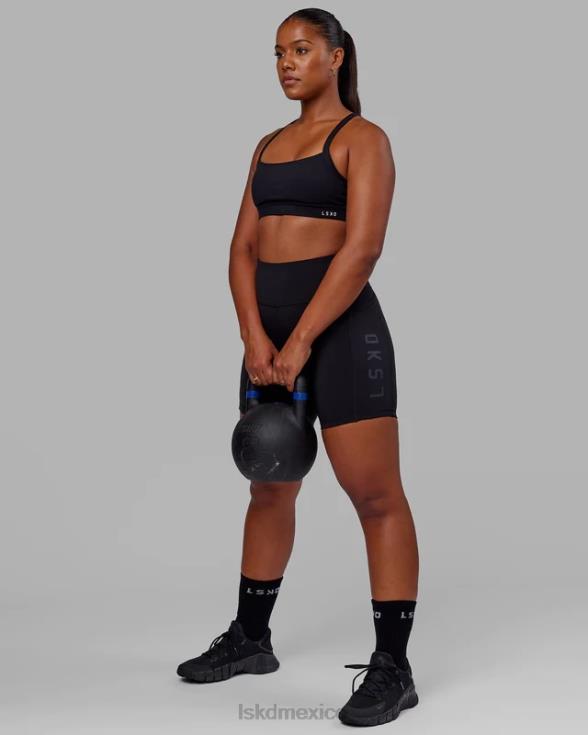 pantalón corto medio rep - negro-negro mujer LSKD VP42D567 vestir