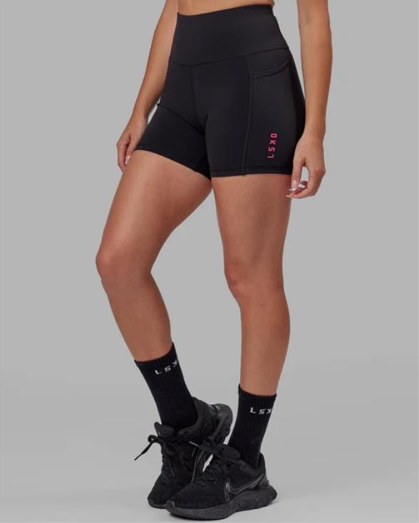 pantalón corto rep x-length - negro-boysenberry mujer LSKD VP42D632 vestir