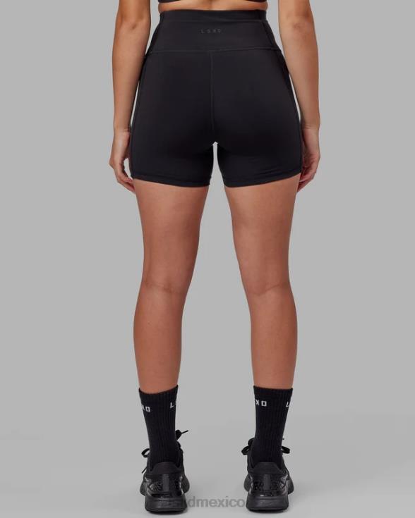 pantalón corto rep x-length - negro-boysenberry mujer LSKD VP42D632 vestir