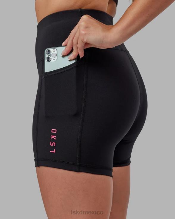 pantalón corto rep x-length - negro-boysenberry mujer LSKD VP42D632 vestir