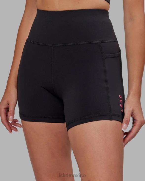 pantalón corto rep x-length - negro-boysenberry mujer LSKD VP42D632 vestir