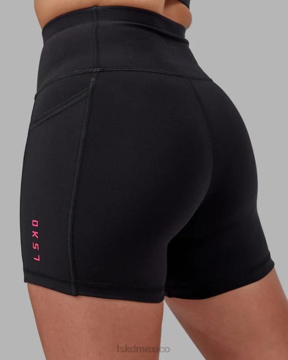 pantalón corto rep x-length - negro-boysenberry mujer LSKD VP42D632 vestir