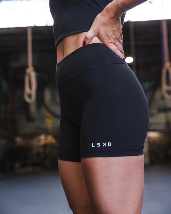 pantalones cortos de longitud media rxd - negro mujer LSKD VP42D525 vestir